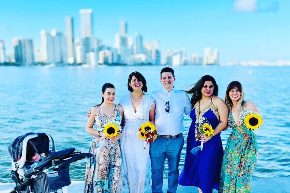 Miami View Wedding Ceremony