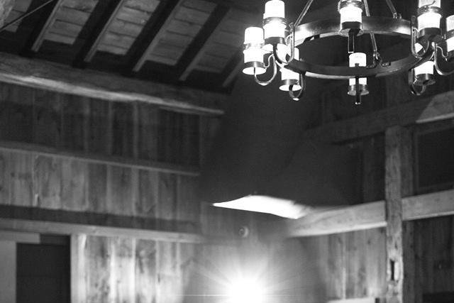 Fall wedding at the Wells Barn at Franklin Park Conservatory. Photo by Angela Fortin Studio Photography.