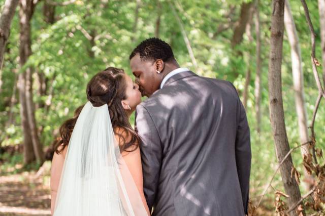 The bride and groom