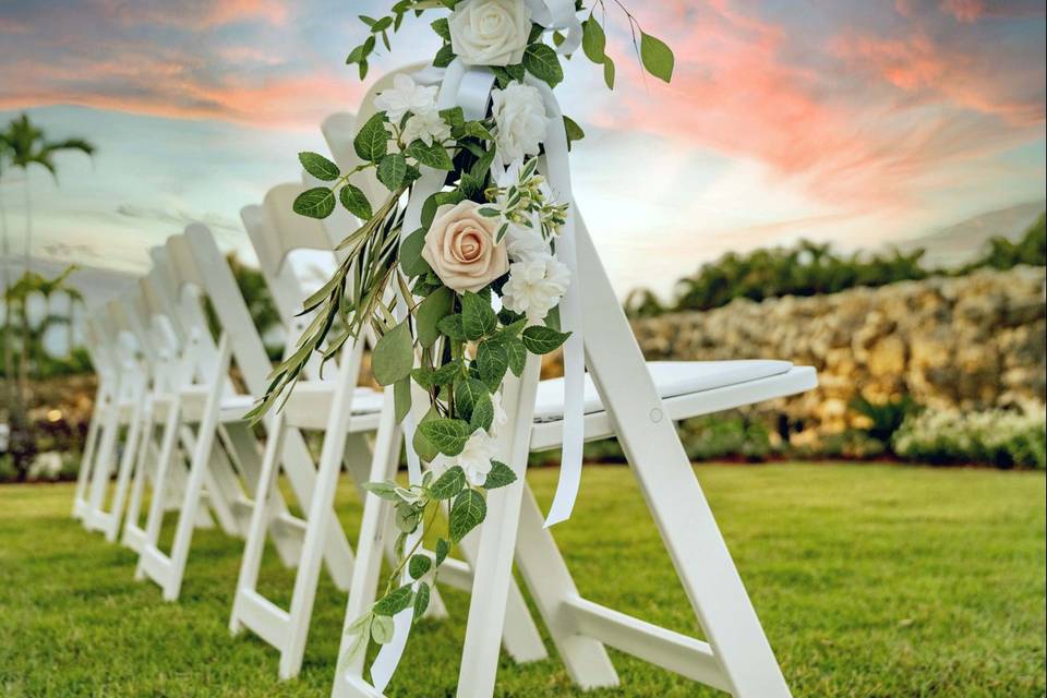 Our ceremony chairs