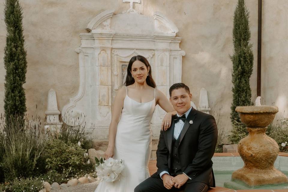 Couple at Carmel Mission