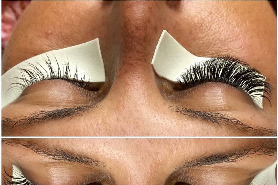 Volume lash extensions