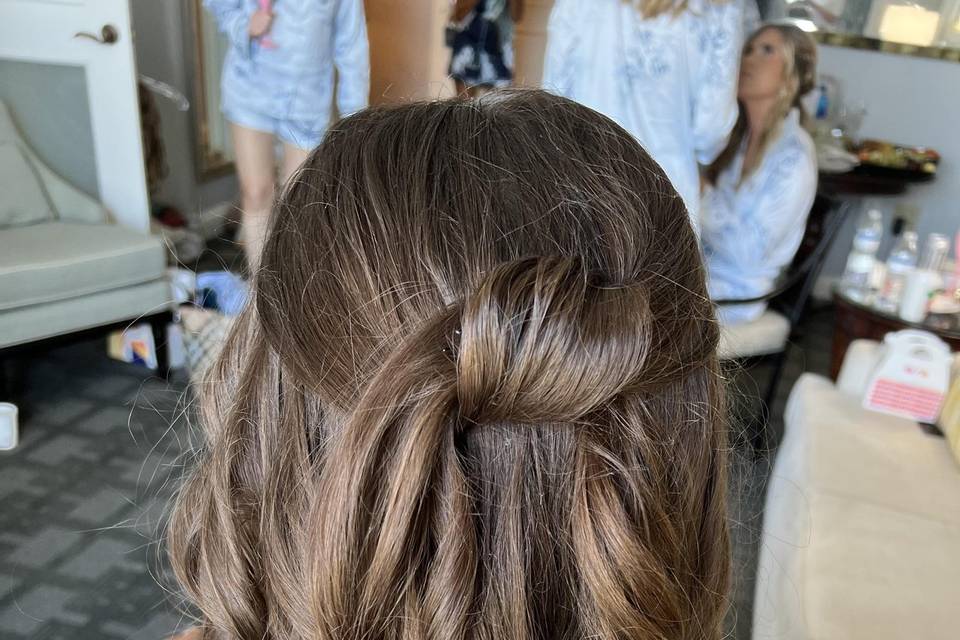 Bridesmaid Hair - Half Up