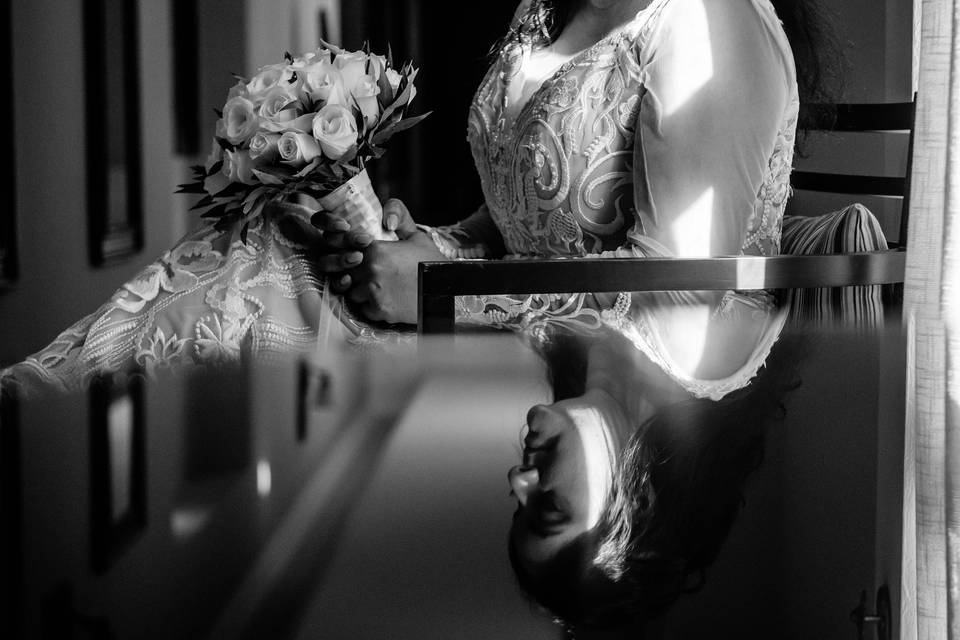 Black and white wedding imagery