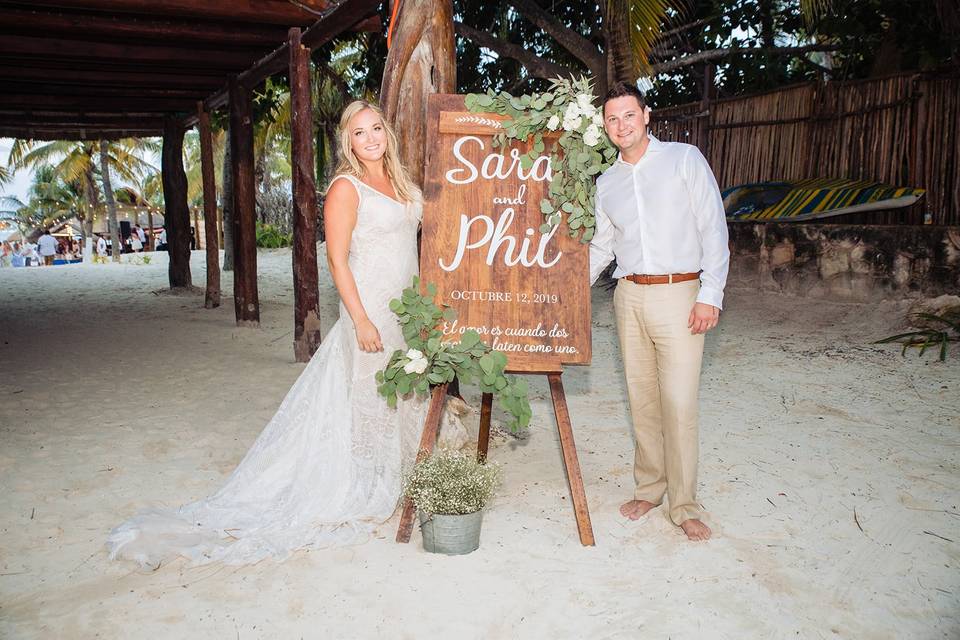 Sarah&Phil Puerto Morelos