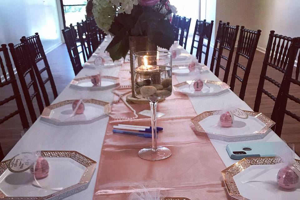 Bridal shower decor