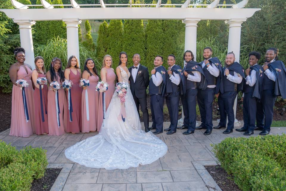 Lovely bridal party