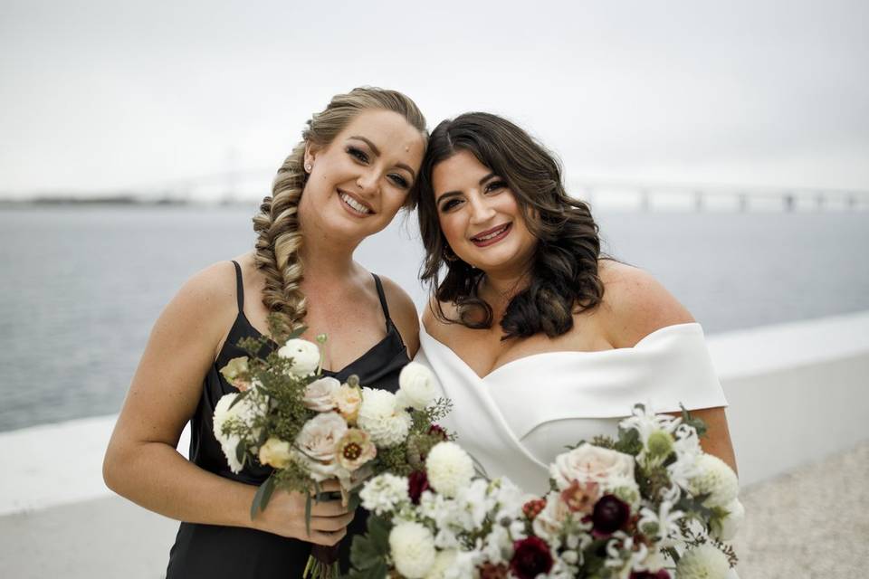 DDGRI Bride and Bridesmaid