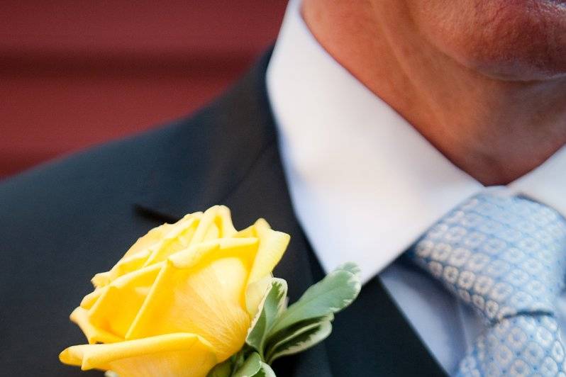 Rose boutonniere