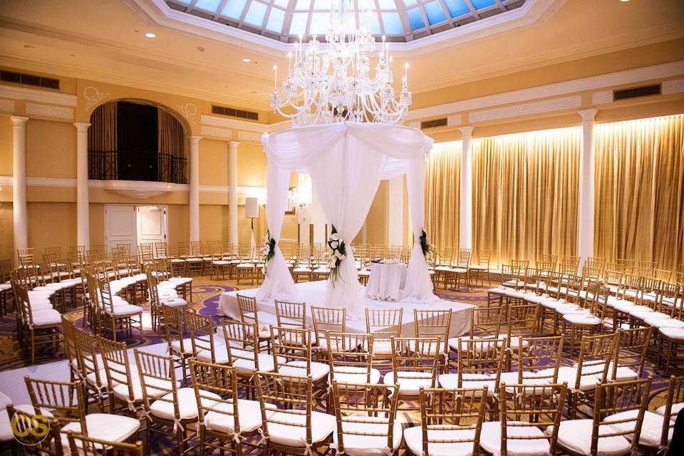 Circular Draped Chuppah