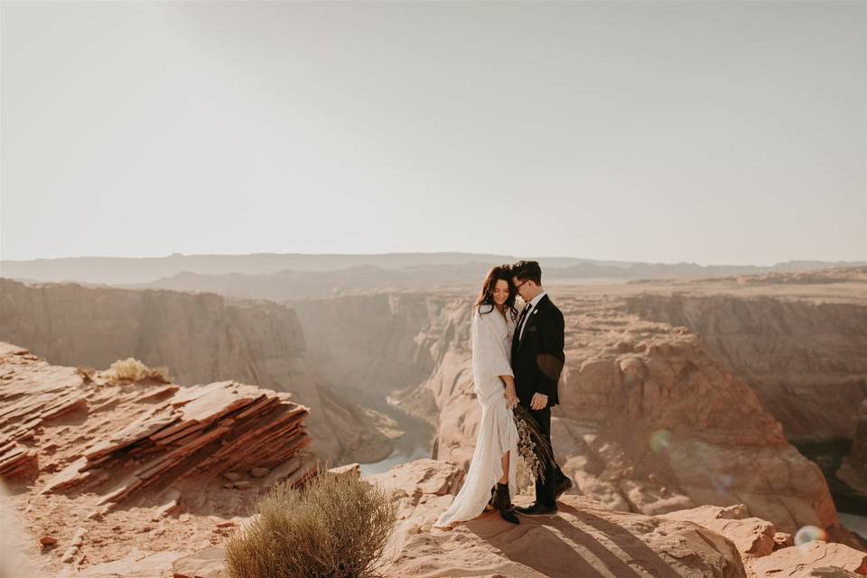 Horseshoe Bend elopement in AZ