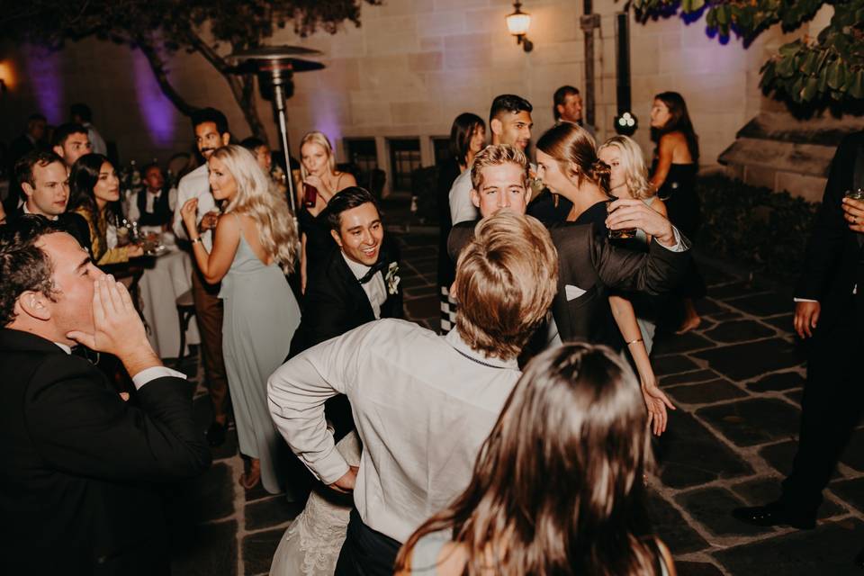 Dancing at reception