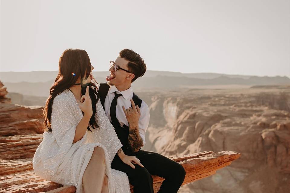 Horseshoe Bend elopement in AZ