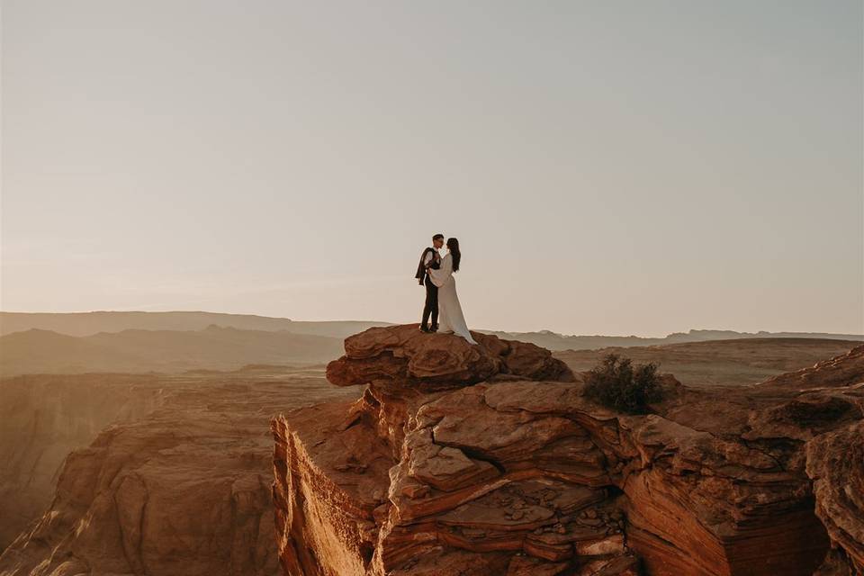 Horseshoe Bend elopement in AZ