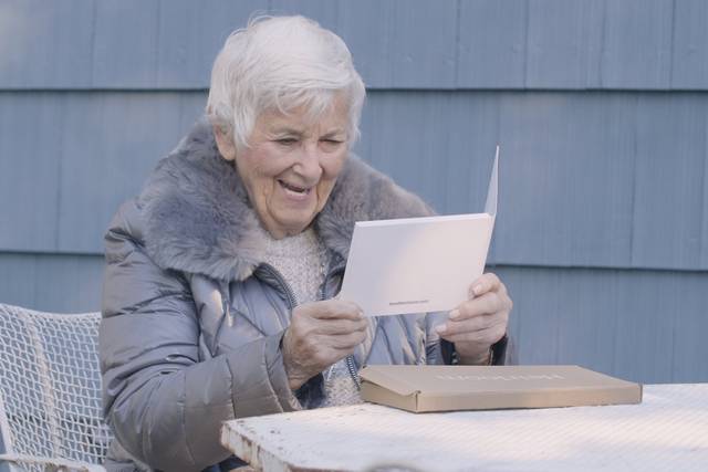 Happy grandma