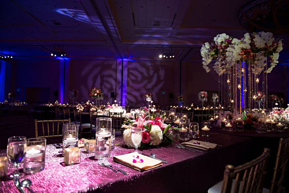Pin spot lighting