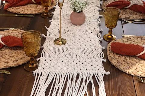 Boho-chic tablescape