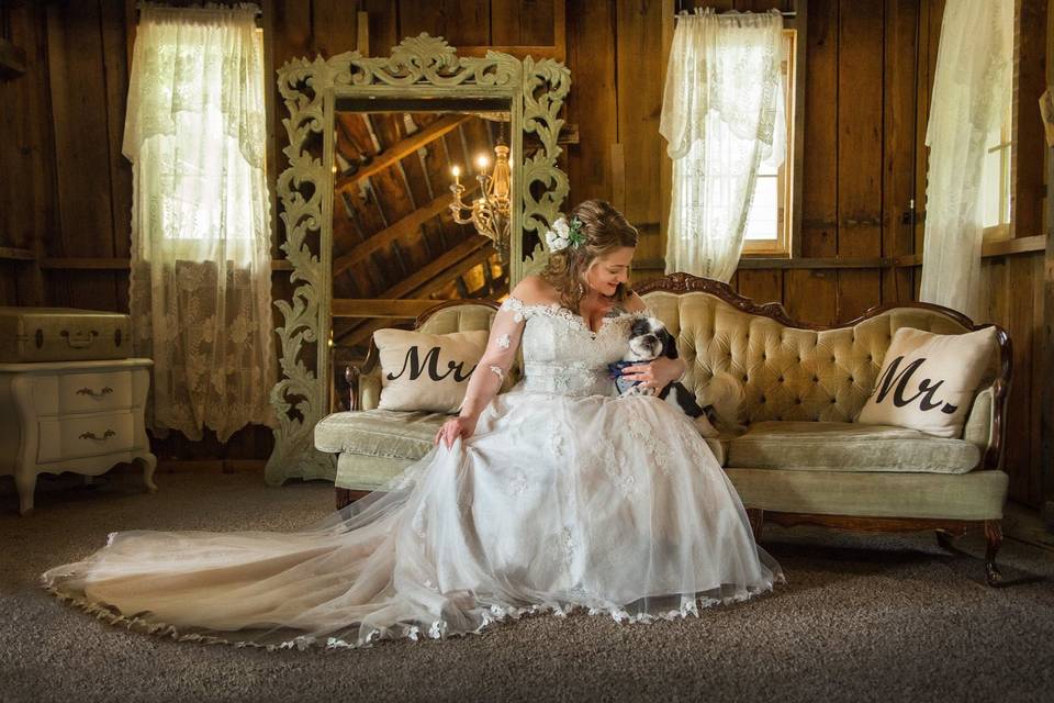 Inside bridal suite