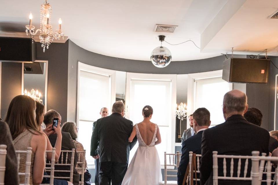 Walking down the aisle