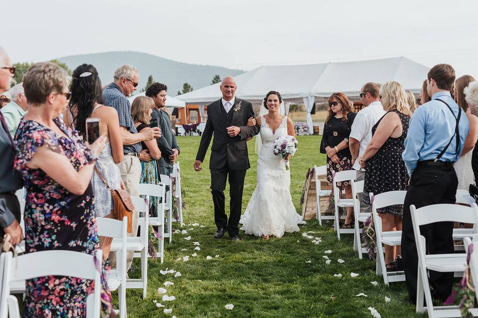 Walking down the aisle