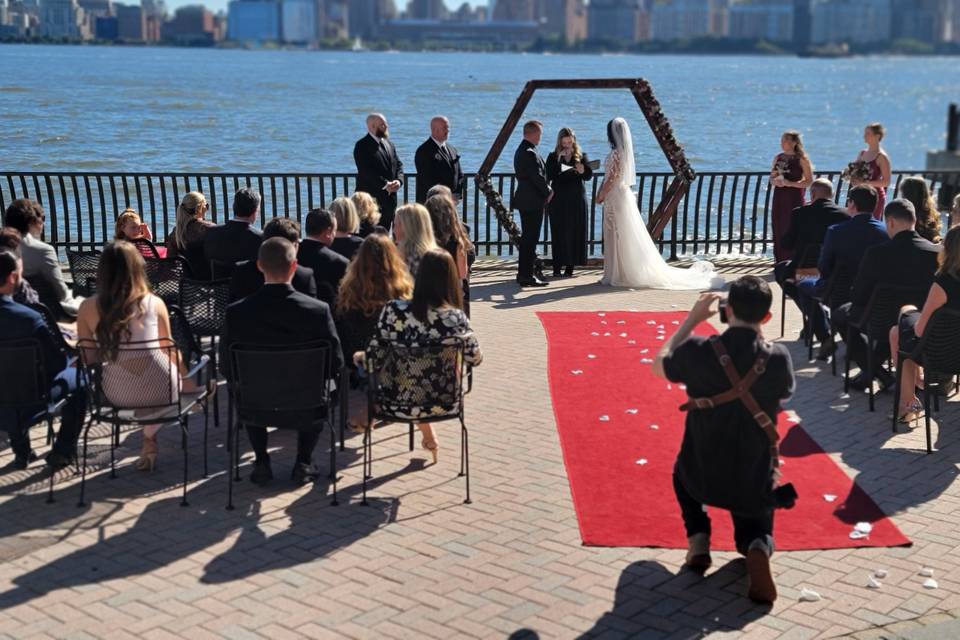 Ceremony on Boardwalk