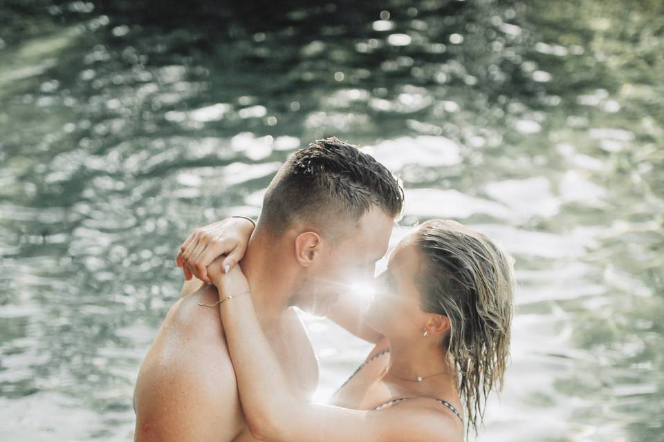 Florida springs engagement