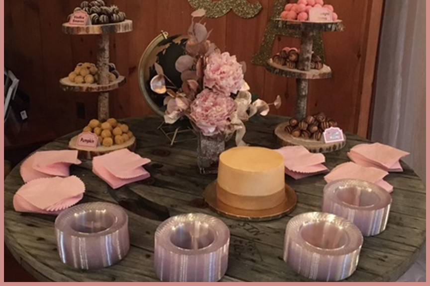 Dessert table at reception