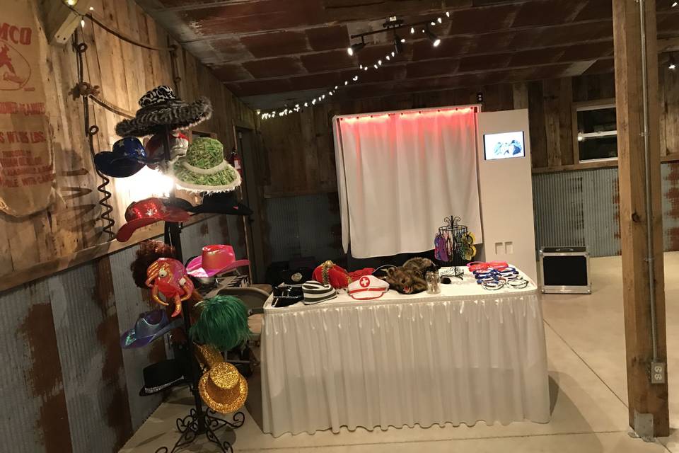 Props table and hat rack