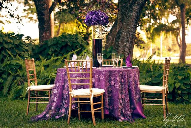 Beautiful outdoor reception