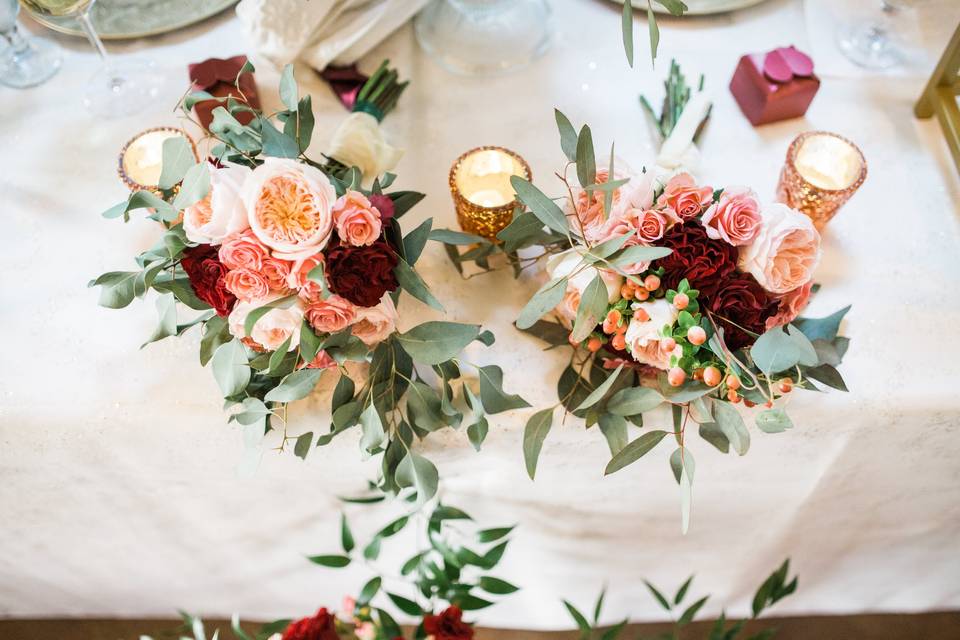 Bridesmaid bouquets