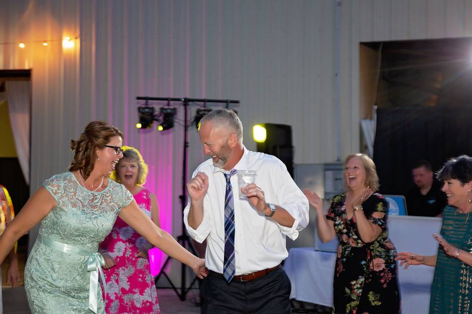 Mom and Dad getting cutting