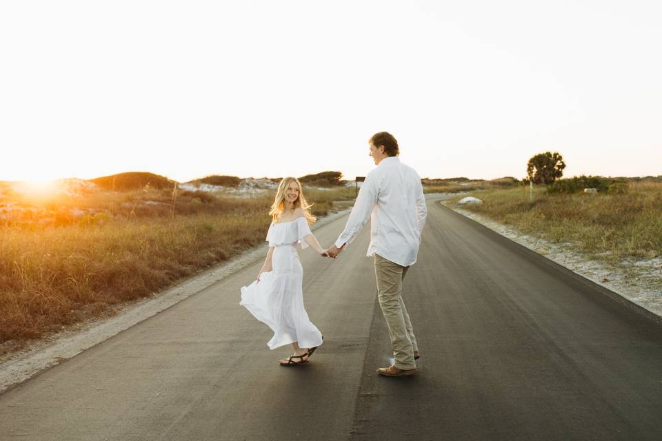 Sunset engagement