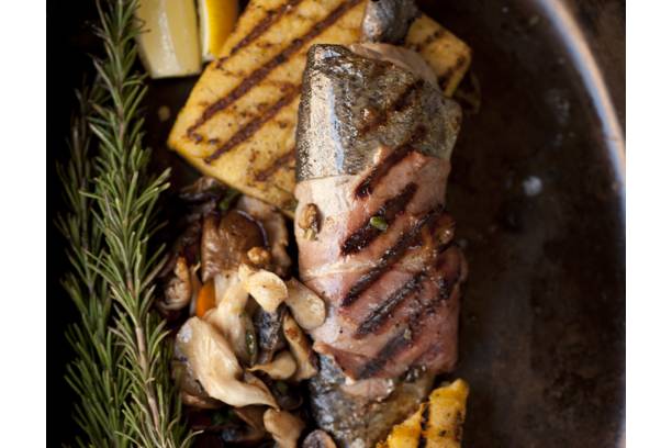 Prosciutto Wrapped Trout