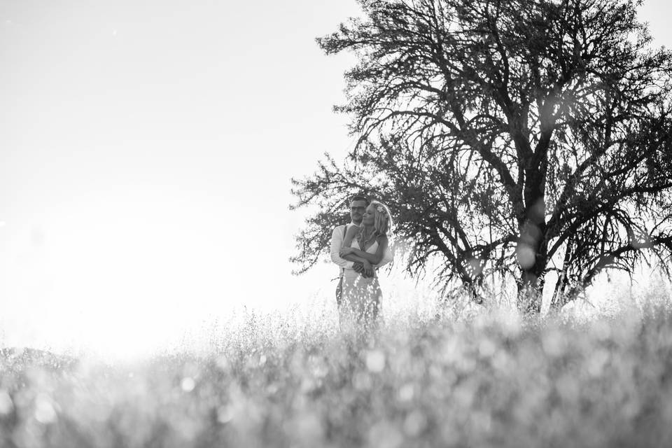 Black and white portrait