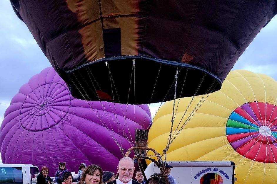 Hot air balloon ceremony