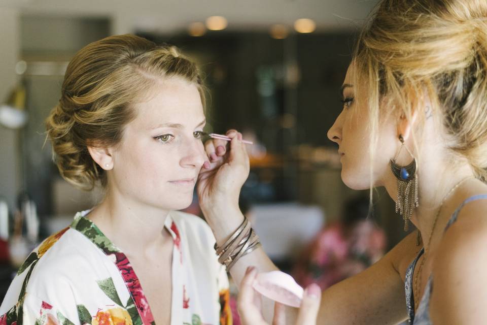 Perfecting the bridal look