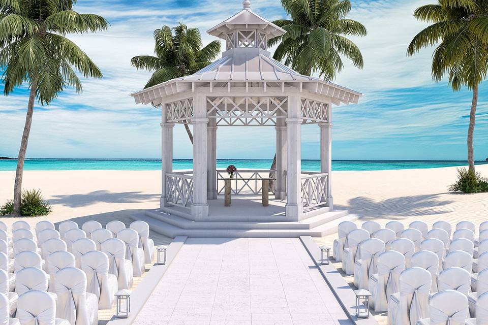 Beach wedding chapel