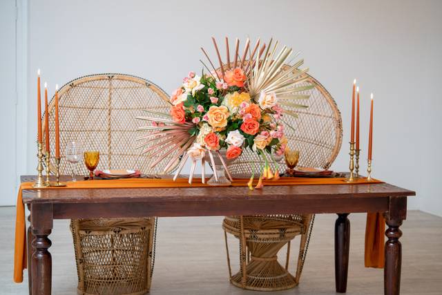 Bohemian-inspired head table