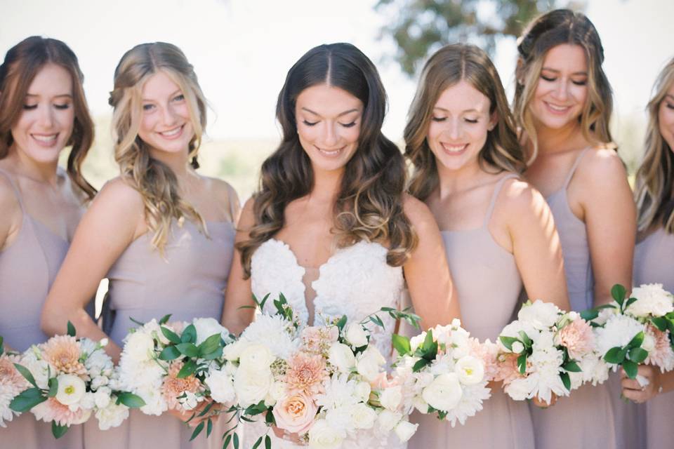 Bride and her Girls