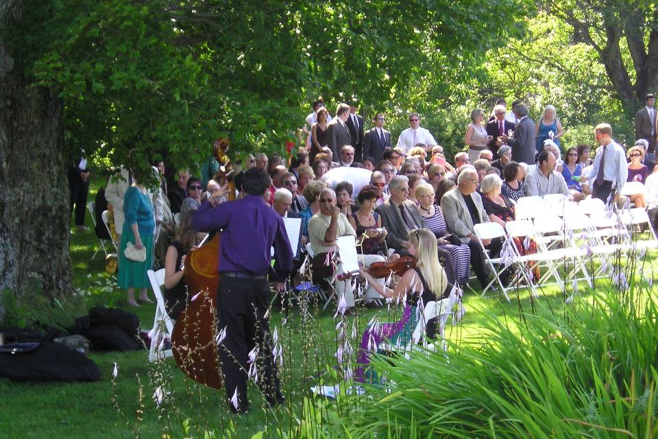 Wedding ceremony area