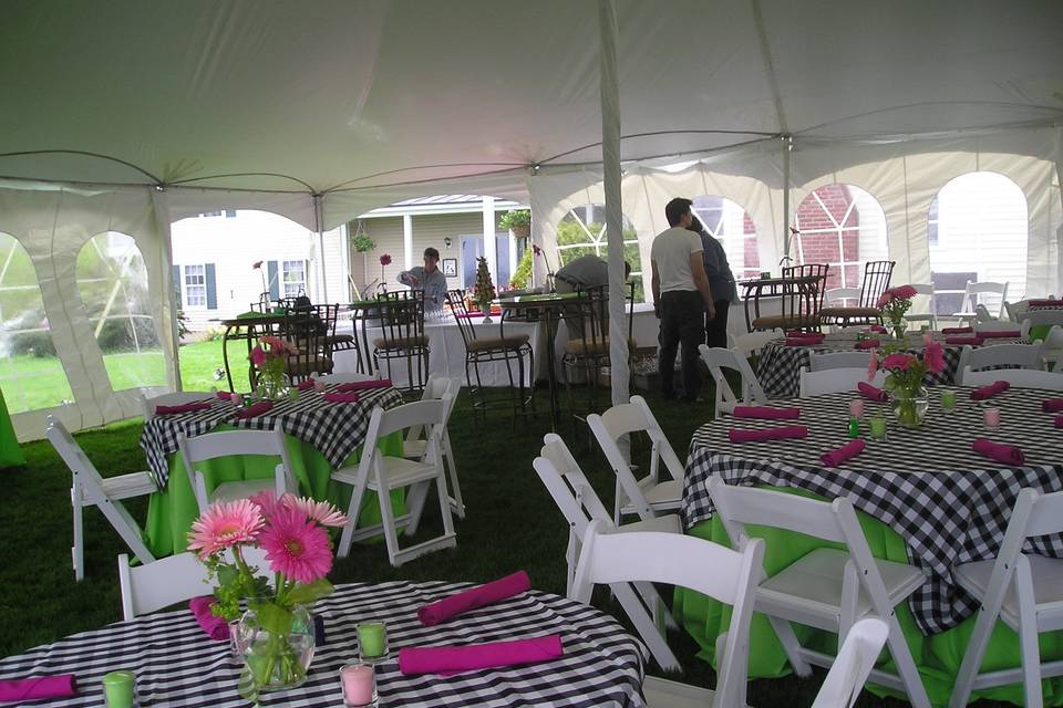 Wedding reception area