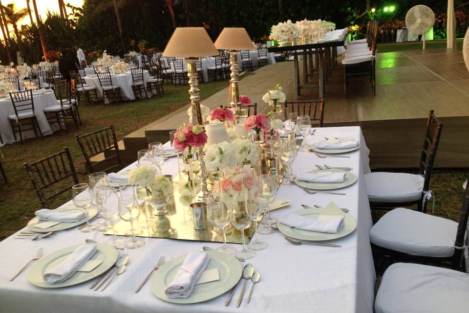 Wedding setting