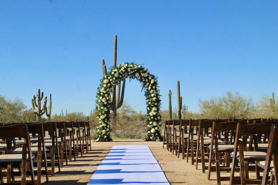 Ceremony in the Sunset Vista