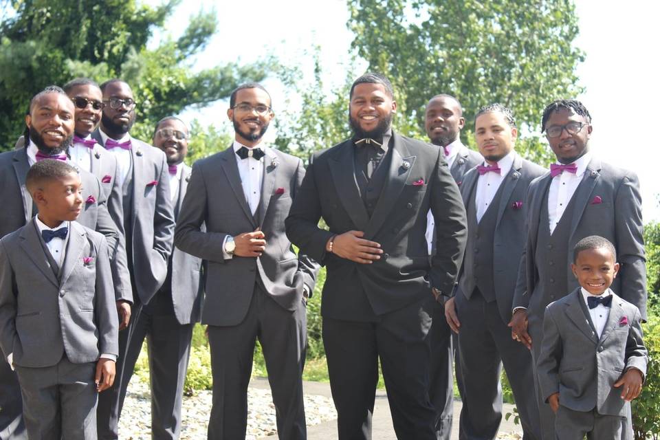 Marcus & his groomsmen