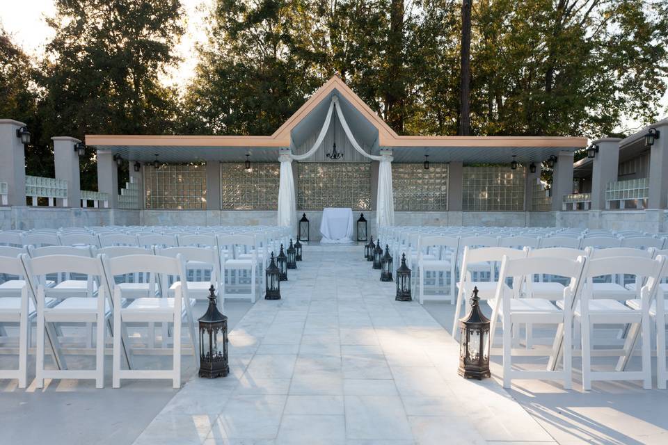 Wedding ceremony area