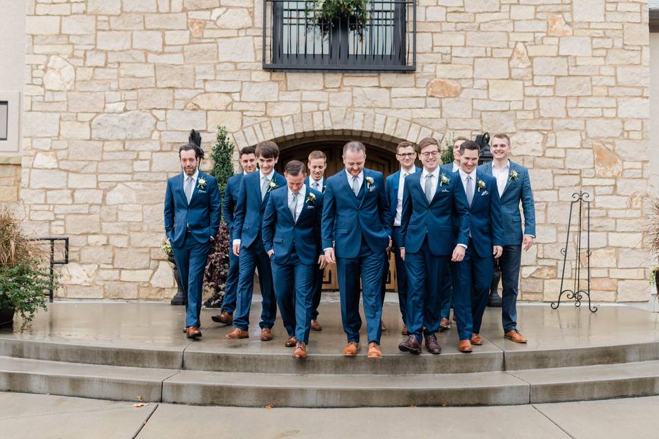 The groom's wedding party