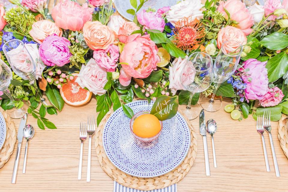 Colorful Table Setting