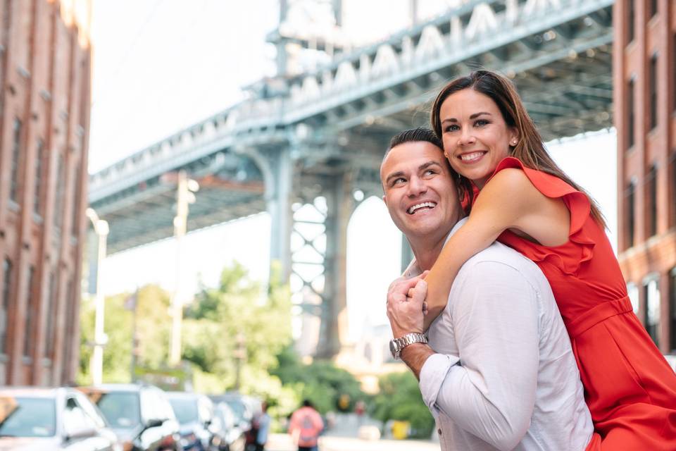 Dumbo Brooklyn Couple Shoot