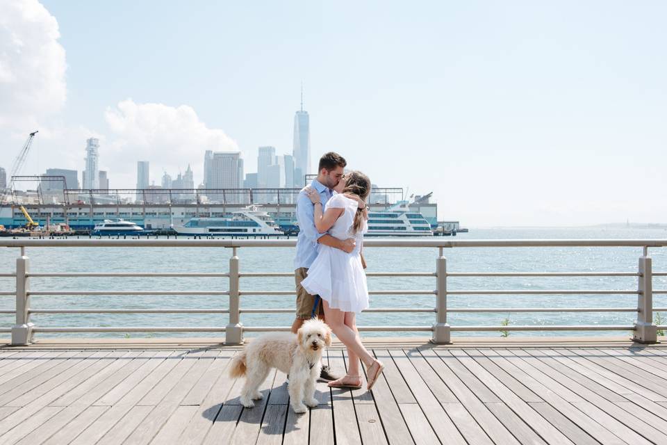 Surprise proposal at Pier 45