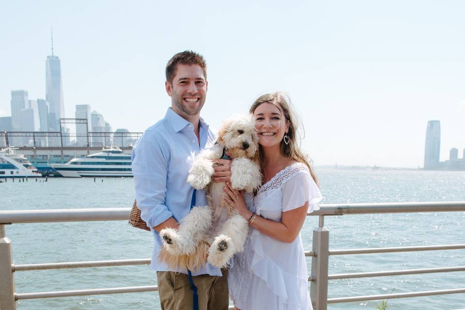 Surprise proposal at Pier 45